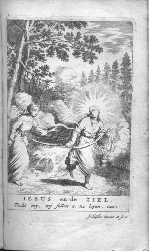 Jan Luyken, Jezus en de Ziel, 1685. Frontispiece. Editie Emblem Project Utrecht: 